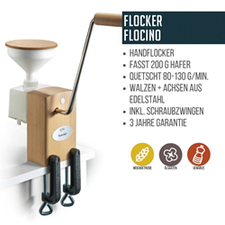 Zeige Details für Flockenquetsche, Handflocker Flocino Bild von Flockenquetsche, Handflocker Flocino