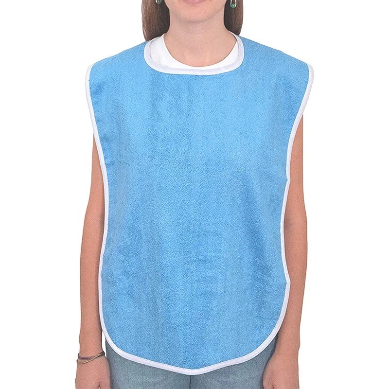 Bild von Esslatz für Erwachsene mit Klettverschluss Farbe hellblau