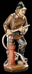 Zeige Details für Feuerwehrmann Holzgeschnitzt handbemalt 60cm Bild von Feuerwehrmann Holzgeschnitzt handbemalt 60cm