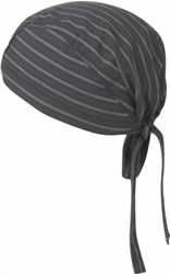 Zeige Details für Bandana anthrazit gestreift Bild von Bandana anthrazit gestreift