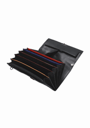 Bild von Service-Portemonnaie schwarz mit bunten Fächern