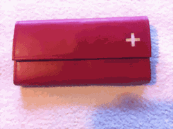 Bild von Service-Portemonnaie rot Swiss Style mit Magnetverschluss Neu