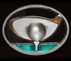 Zeige Details für Gürtelschnalle Golfball Bild von Gürtelschnalle Golfball