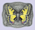 Zeige Details für Gürtelschnalle Schmetterling Gelb Bild von Gürtelschnalle Schmetterling Gelb