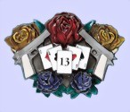 Zeige Details für Gürtelschnalle Rose und Spiel Bild von Gürtelschnalle Rose und Spiel