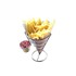 Bild von Pommes-Frites Halter incl.  Ketchup Gefäss zum anhängen., Bild 2