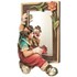 Bild von Clown im Spiegel Holzgeschnitzt handbemalt 30cm, Bild 1