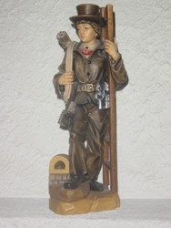Zeige Details für Kaminfeger Holzgeschnitzt handbemalt 30cm Bild von Kaminfeger Holzgeschnitzt handbemalt 30cm