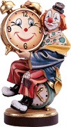 Zeige Details für Clown mit Uhr Hozgeschnitzt handbemalt 50cm Bild von Clown mit Uhr Hozgeschnitzt handbemalt 50cm