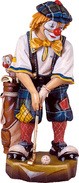 Zeige Details für Clown Golfer Holzgeschnitzt handbemalt 25cm Bild von Clown Golfer Holzgeschnitzt handbemalt 25cm
