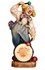 Bild von Clown mit Trommel Holzgeschnitzt handbemalt 30cm, Bild 1