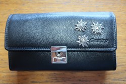 Zeige Details für Service-Portemonnaie schwarz mit 3 Edelweiss unser Favorit Bild von Service-Portemonnaie schwarz mit 3 Edelweiss unser Favorit