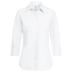 Zeige Details für Damen-Bluse weiss Premium Greiff 3/4 Arm  Bild von Damen-Bluse weiss Premium Greiff 3/4 Arm
